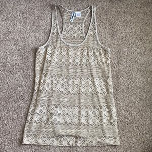 Lace tank top